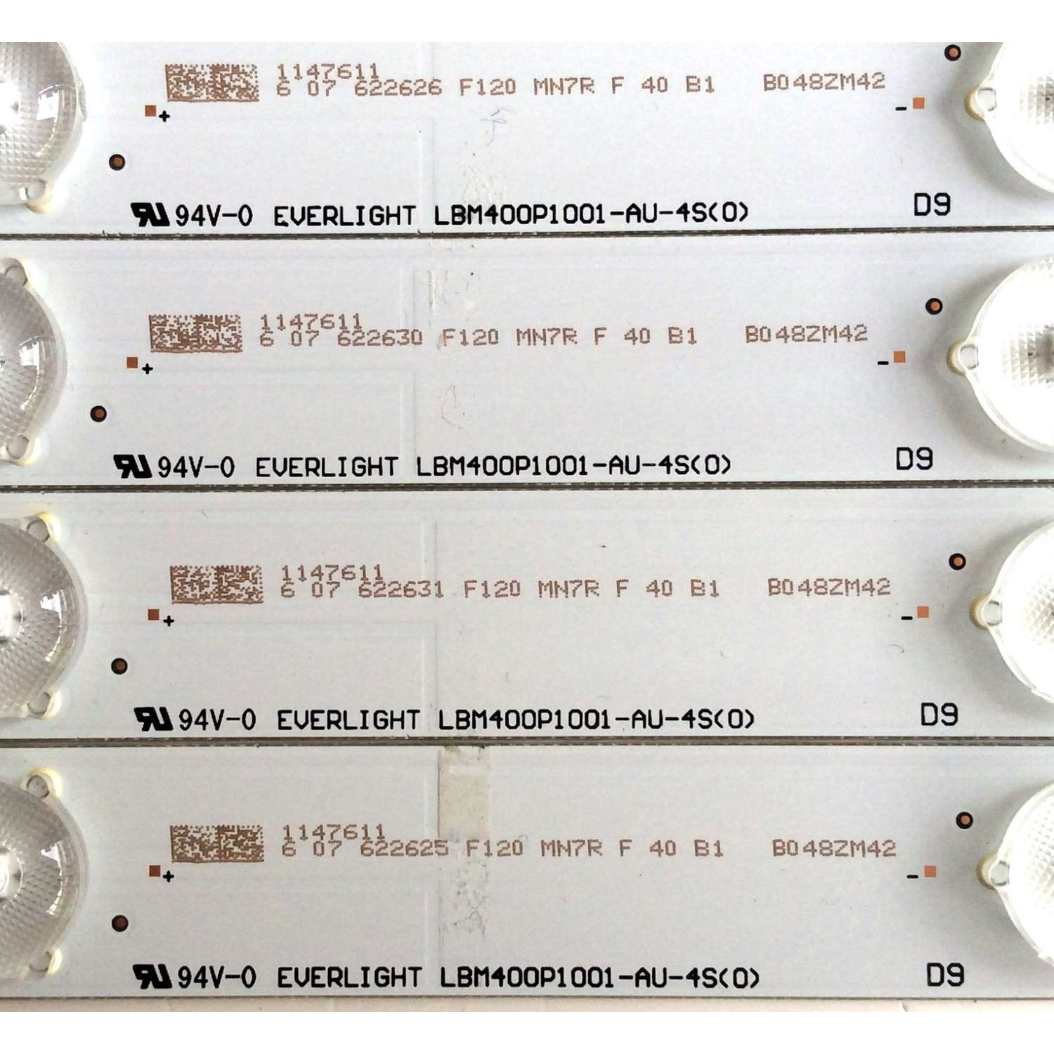 KIT DE LED`S PARA TV (4 PIEZAS) / HISENSE 1147611 / LBM400P1001-AU-3S(0) / LBM400P1001-AU-4S(0) / PANEL'S HD400DF-E32\B1\S2\GM\ROH / HD400DF-E32\S5\GM\ROH / MODELO 40H5B - Imagen 6